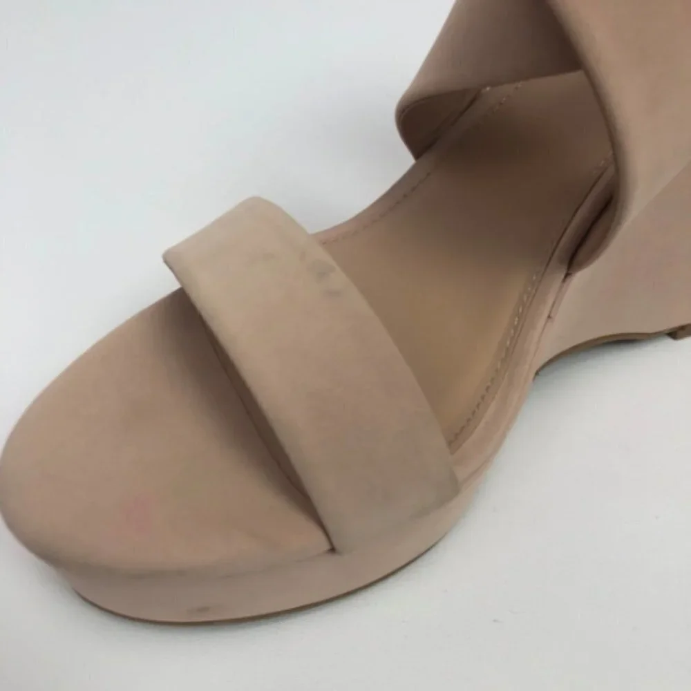 BCBGeneration Womens Jae Wedge Sandals Blush 9.5M